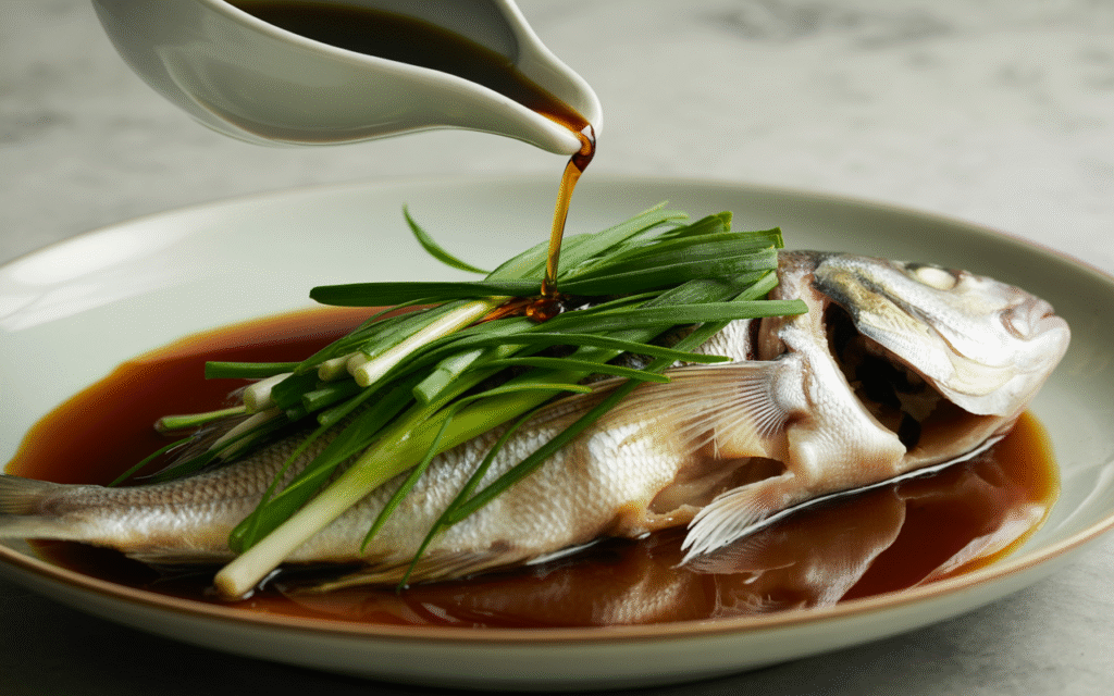 Pescado al Vapor Estilo Cantonés