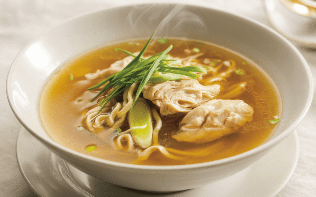 Sopa de Fideos Chinos con Pollo